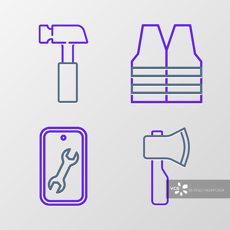 木斧移动服务安全背心图片素材