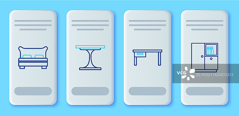 圆形办公桌大床图片素材