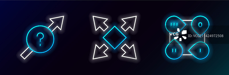 线性信息图元素箭头多种方式图片素材