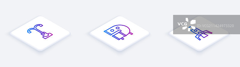 2.5D线条路灯儿童游乐场图片素材