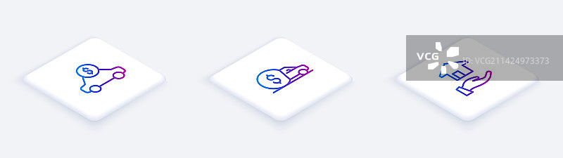 2.5D汽车租赁与房地产白色图标图片素材