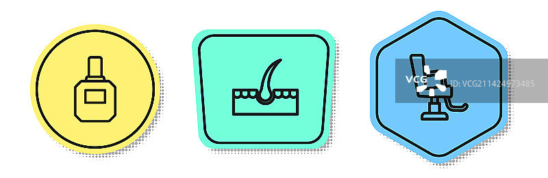 剃须后护理和毛囊图片素材