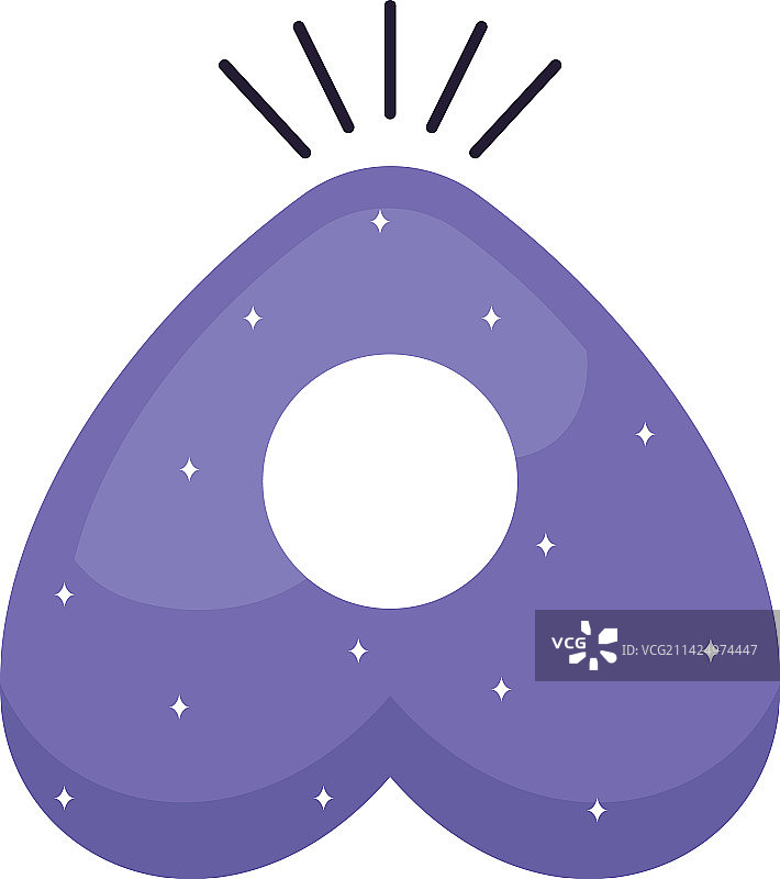 紫色占卜板碎片图片素材