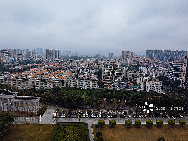 花都区 花都广场 花都人民公园 天贵路 公益路 航拍 (99)图片素材