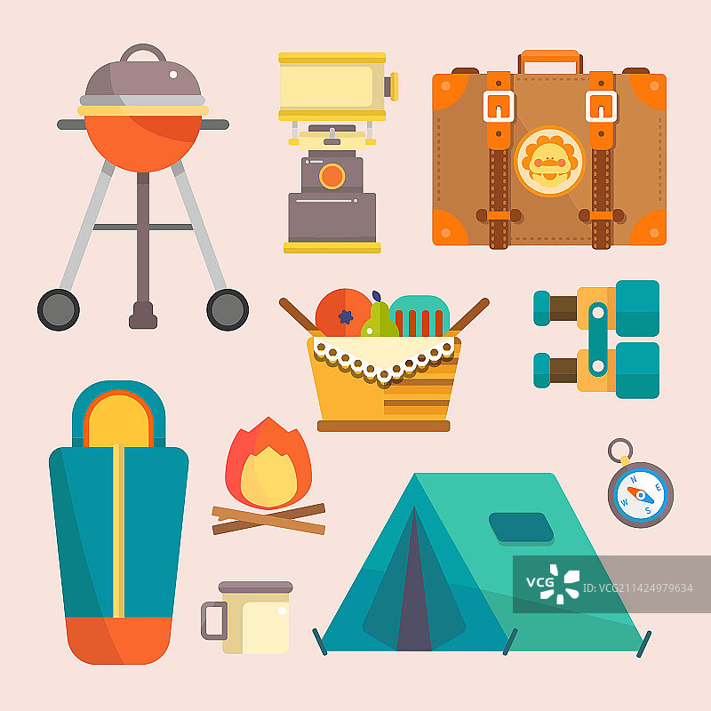 元素-露营2图片素材