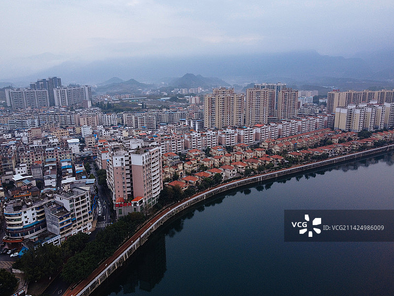 乐昌市 廉洁文化主题公园 中原路 第一中学 华城国际 航拍图片素材