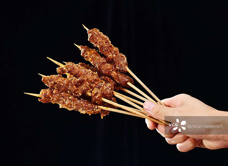 一把美味烤串图片素材