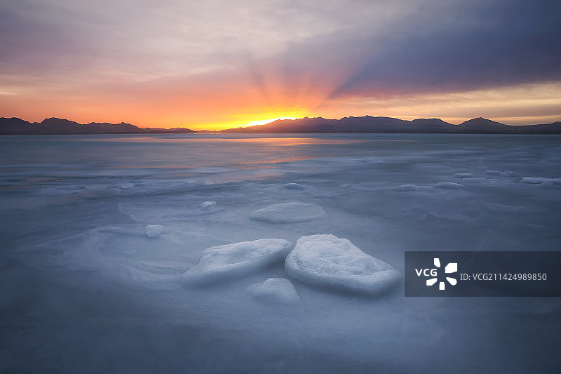 尕海日出图片素材