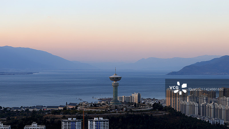 大理洱海苍山全景图片素材