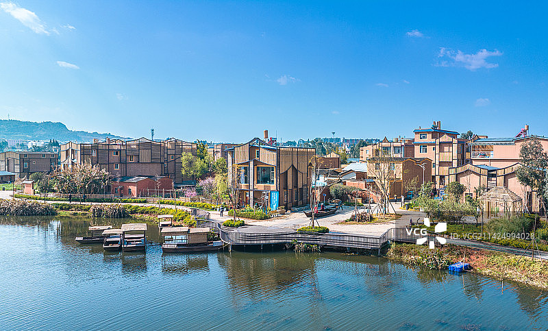 昆明晋宁小渔村图片素材