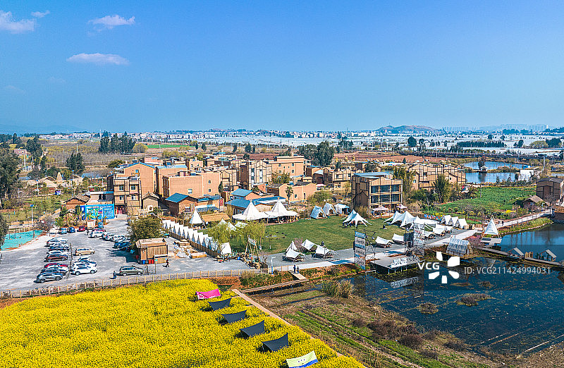 昆明晋宁小渔村图片素材