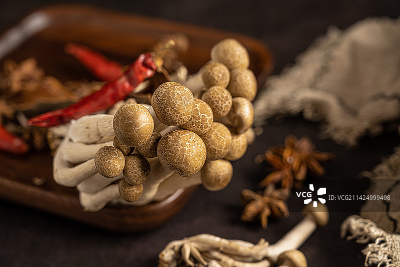 蟹味菇蘑菇天然食用菌图片素材