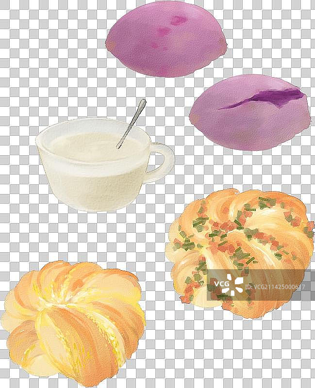 手绘风格食材免扣插画图片素材