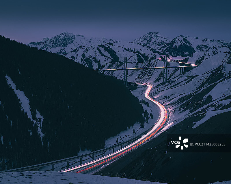 伊犁果子沟大桥图片素材