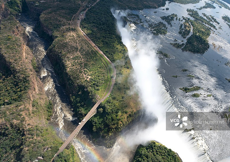 Victoria Falls 俯瞰维多利亚大瀑布图片素材