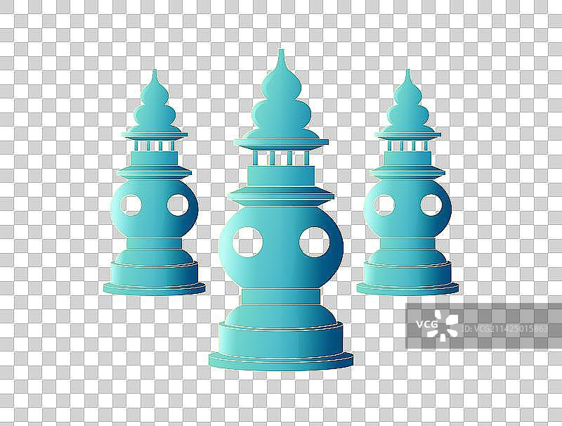 杭州地标建筑西湖三潭映月图片素材