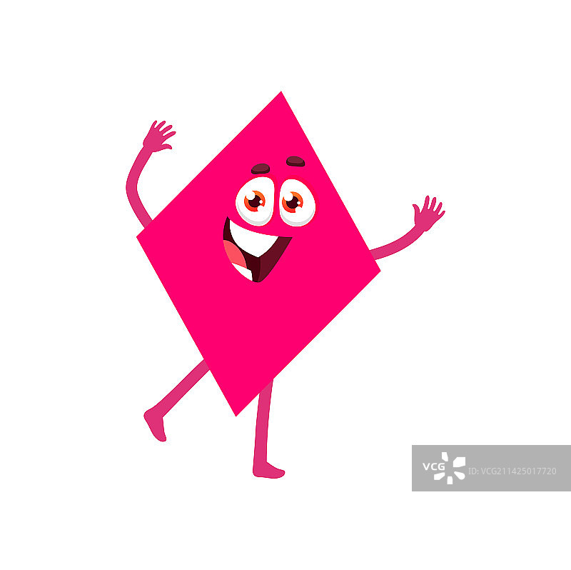 快乐笑脸菱形数学符号图片素材