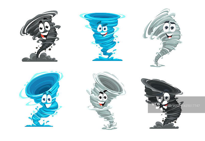 卡通龙卷风吉祥物图片素材