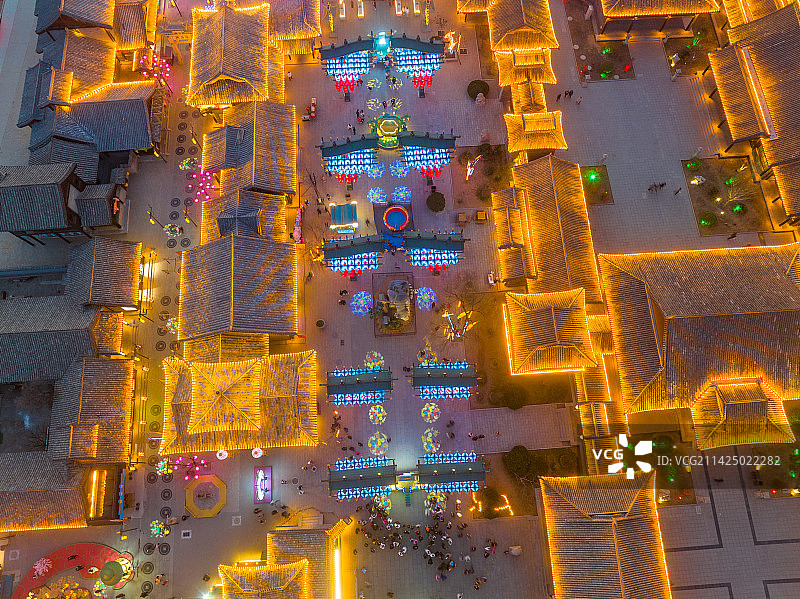 山东泰安东平大宋不夜城图片素材