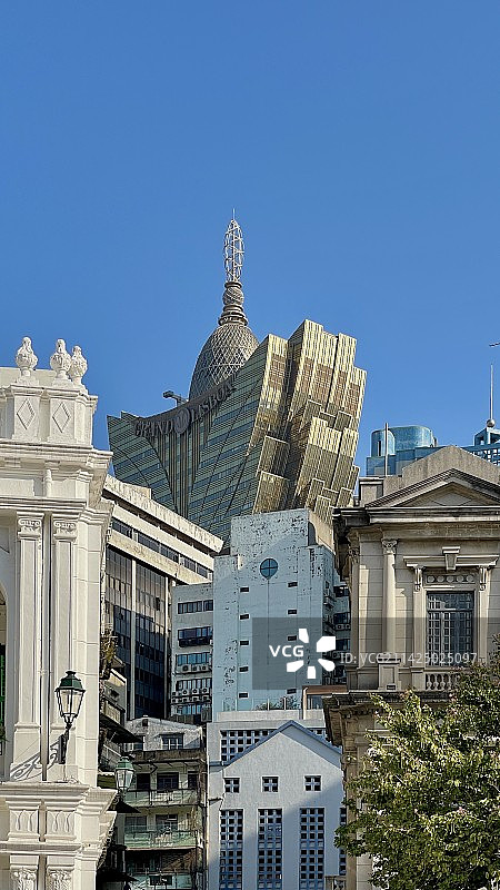 澳門城市街景建築图片素材