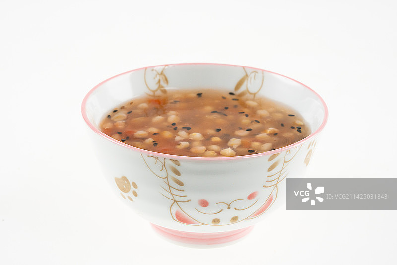 麦仁芝麻藕粉粥图片素材