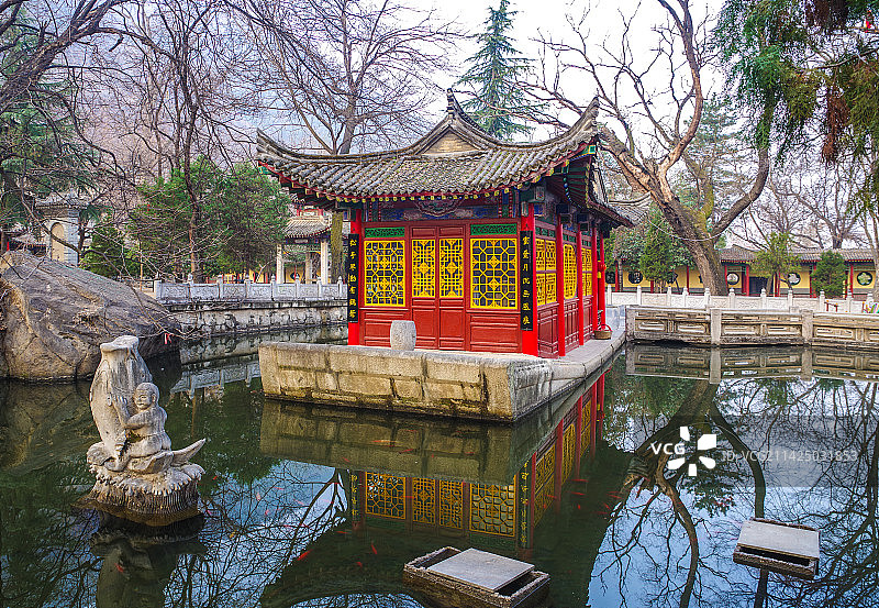 船舫（拍摄于华山玉泉院）图片素材