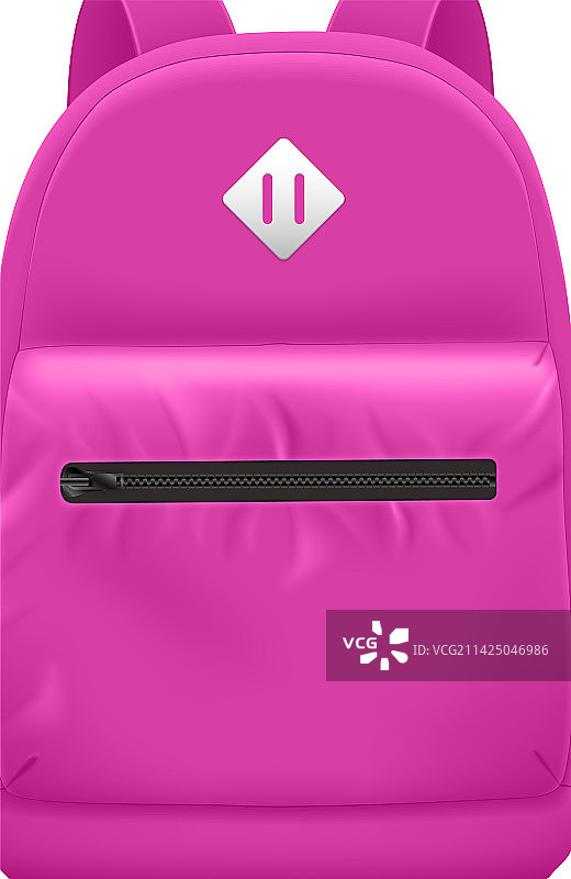 紫色学生书包组合图片素材