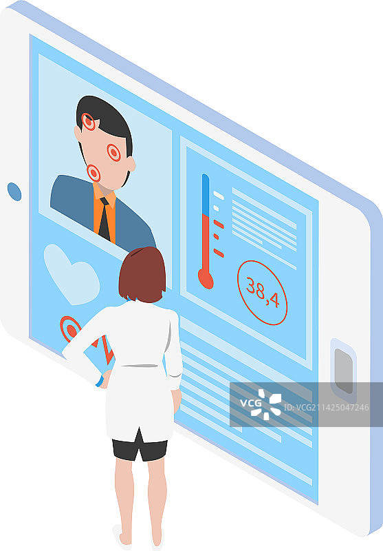 平板电脑医疗预约组合图片素材