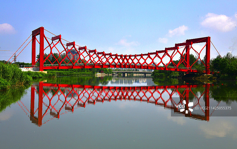 三湾彩虹——扬州三湾湿地公园图片素材