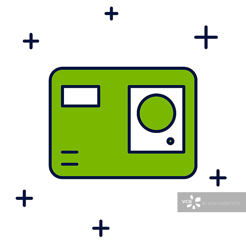 极限运动相机轮廓图标图片素材