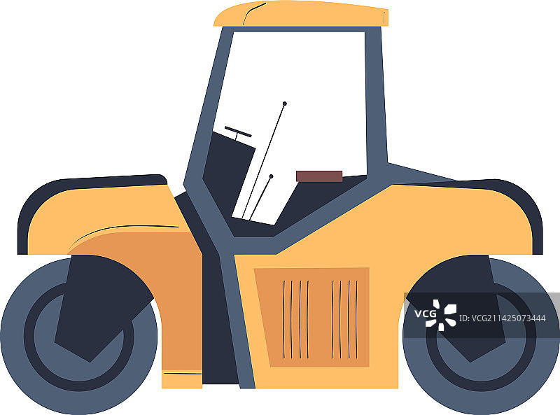 重型沥青压路机或压路机图片素材