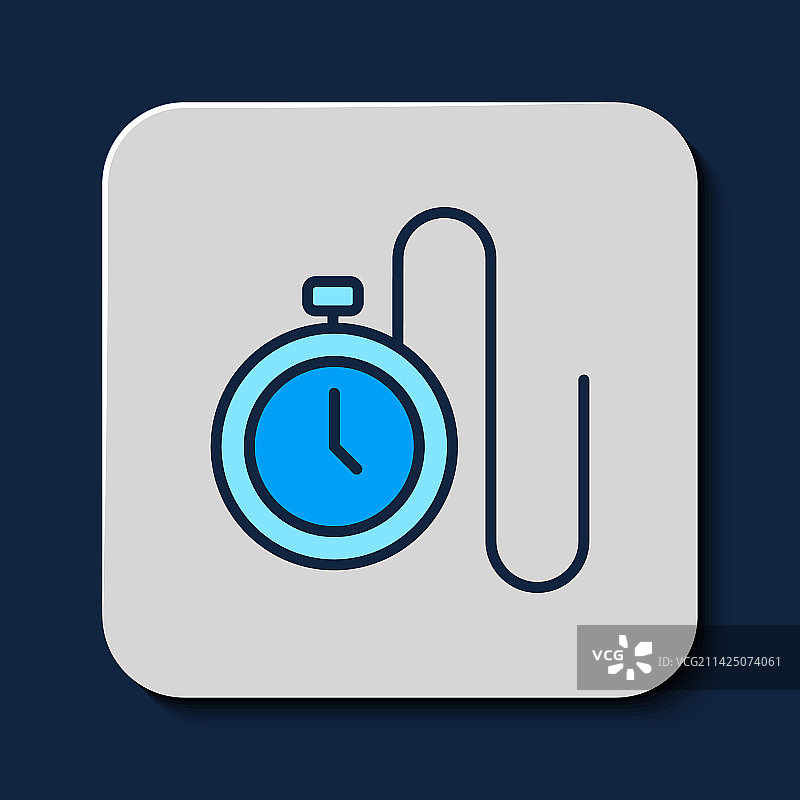 填充描边链表图标图片素材