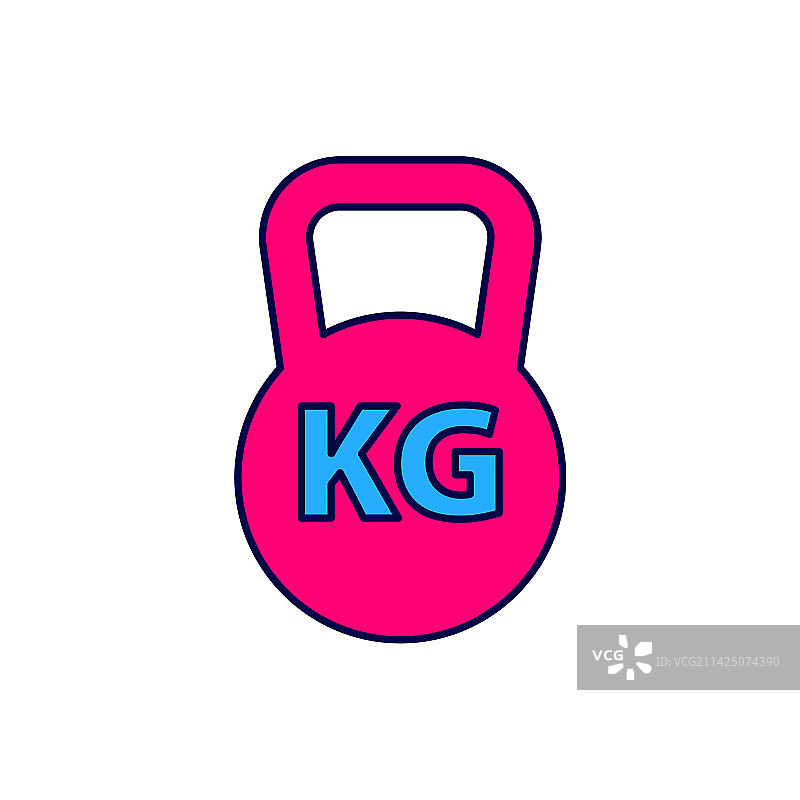 壶铃空心图标图片素材