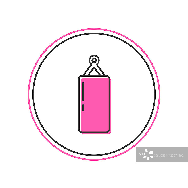 白色背景上的沙袋图标图片素材