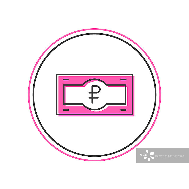 俄罗斯卢布纸币图标图片素材