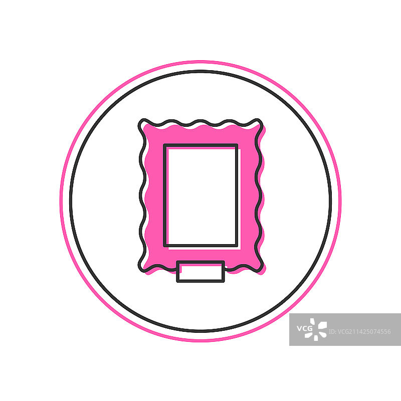 白色背景上的图片轮廓图标图片素材