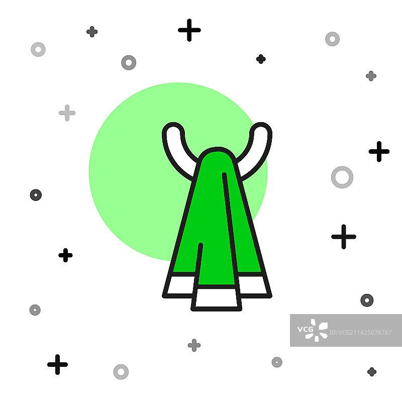 衣架上的毛巾轮廓图标图片素材