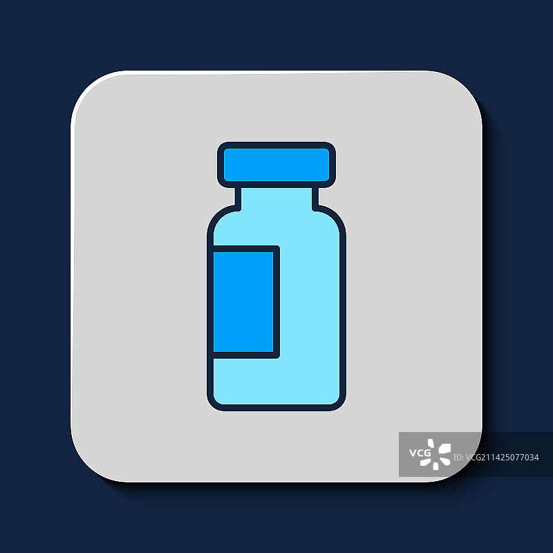 试管烧瓶化学实验轮廓图标图片素材