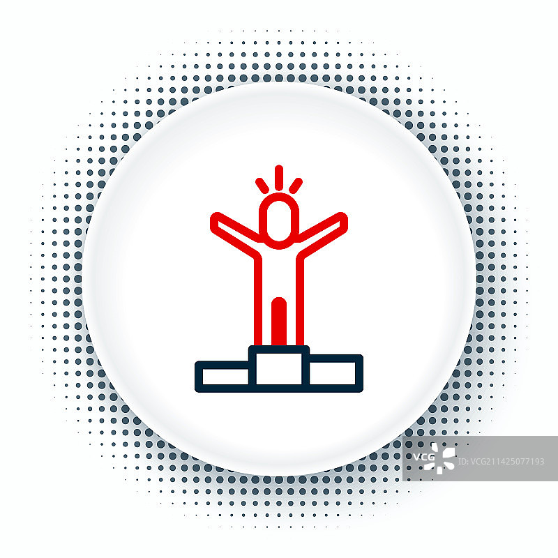 白色背景上的高效工作人形图标图片素材