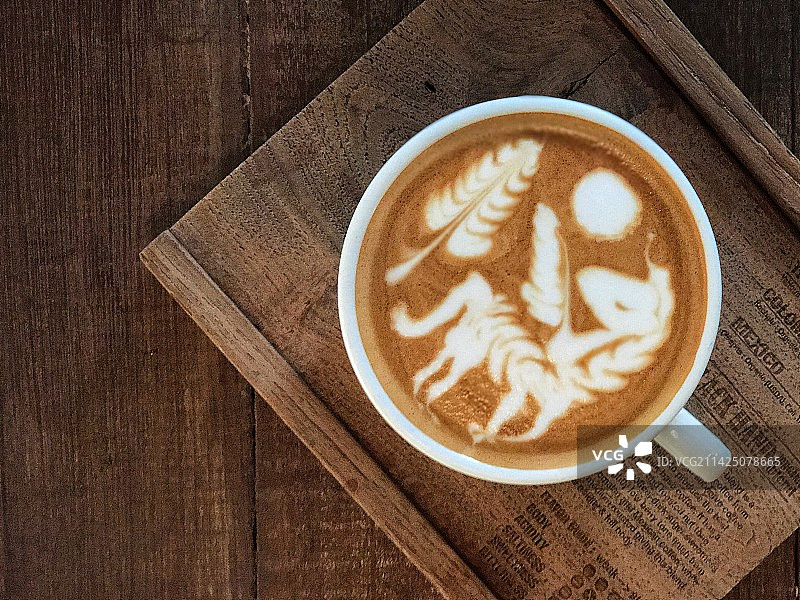 午后的拉花图片素材