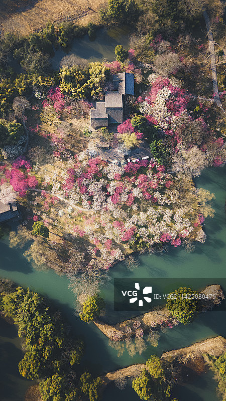 西溪梅墅俯瞰图片素材