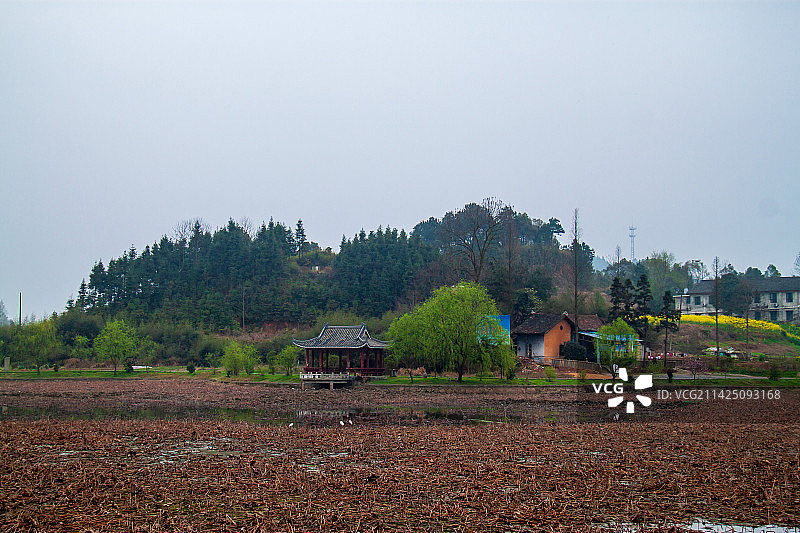 曾国藩故居毅勇侯第之外景，荷叶塘图片素材