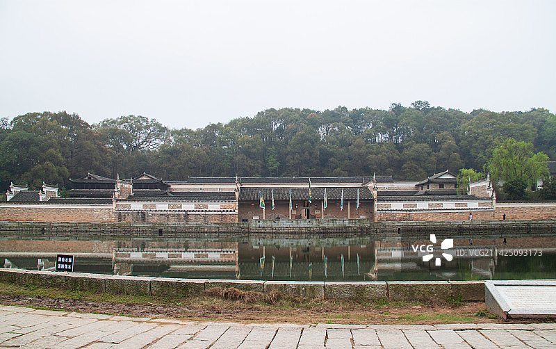曾国藩故居毅勇侯第之外景，荷叶塘图片素材