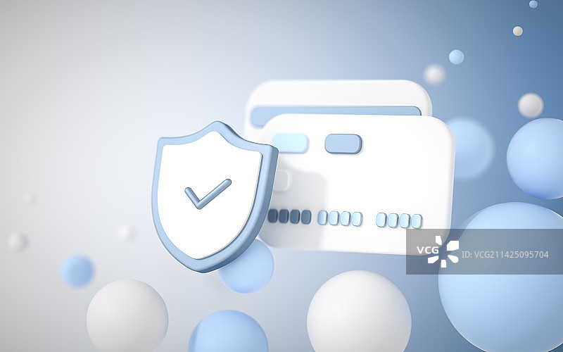 3D网络安全主题插画图片素材