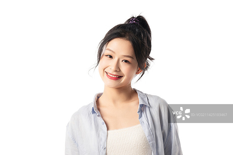 清纯的年轻女孩图片素材