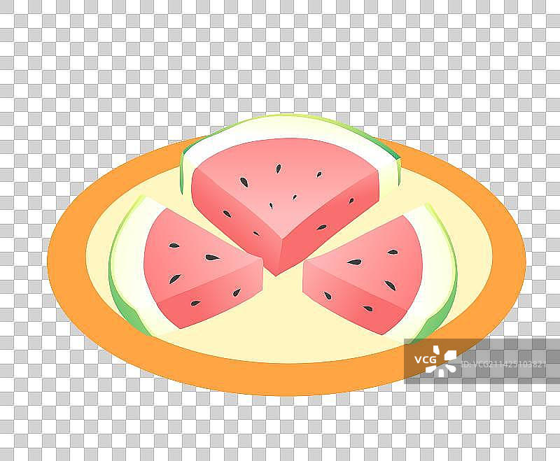 西瓜果盘元素图片素材