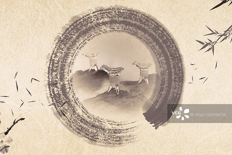 中国古代传统酒杯图片素材