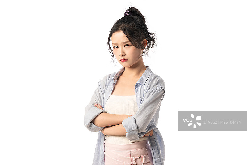 苦恼的青年女人图片素材