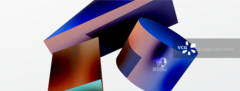 三维抽象背景形状三维三角形图片素材