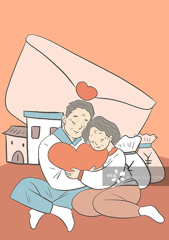 安享夕阳红图片素材